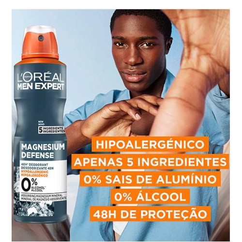 L'Oréal Men Expert Magnesium Defence Deodorant Spay 48H 150ml