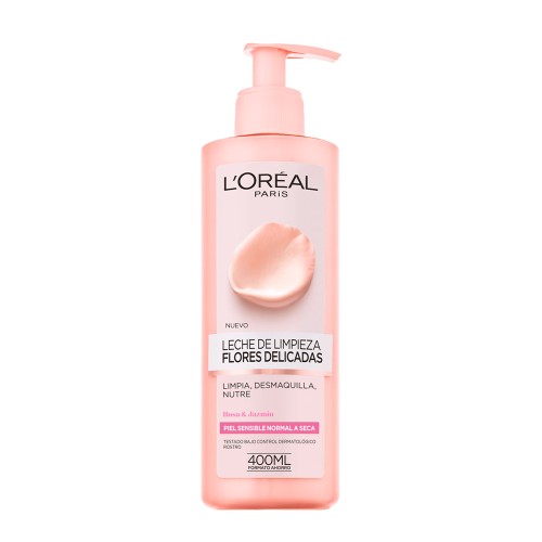 L'Oréal Paris Delicate Flowers Cleansing Milk for Sensitive Skin 400ml