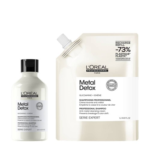 L'Oréal Metal Detox Shampoo 300ml + Refill 500ml