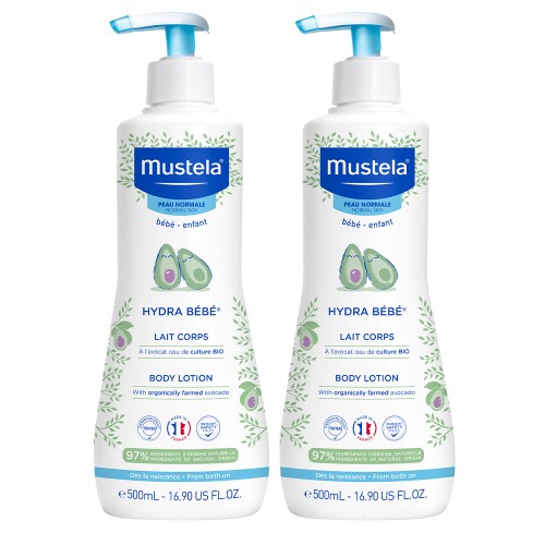 Mustela Hydra Baby Body Milk 2x500ml Special Price
