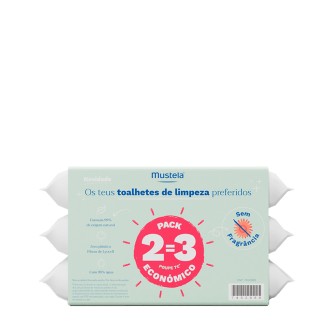 Mustela Fragrance-Free Cleansing Wipes 3x60 units