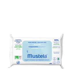Mustela Unscented Cleansing Wipes 60 units