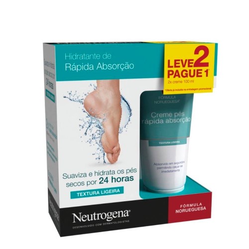 Neutrogena Norwegian Formula Foot Cream Fast Absorption 100ml + OFFER 100ml