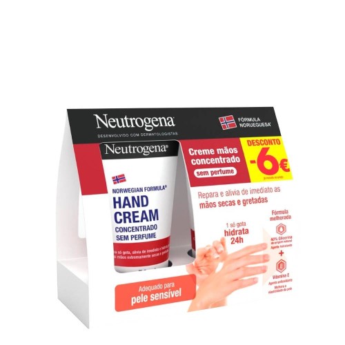Neutrogena Norwegian Formula Hand Cream Concentrate Without Perfume 2x50ml