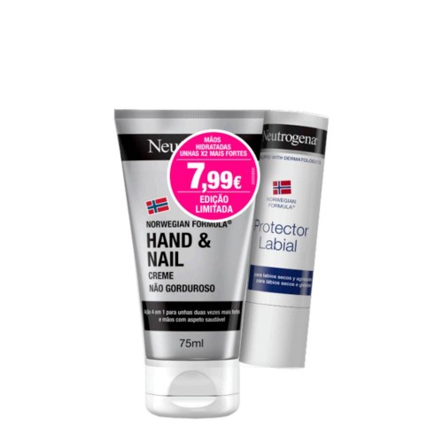 Neutrogena Hand and Nail Cream 75ml + FREE Lip Balm Stick