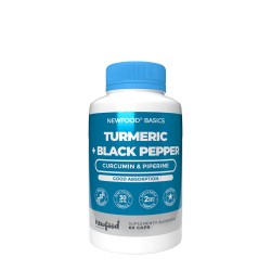 NewFood Turmeric + Black Pepper 60 capsules