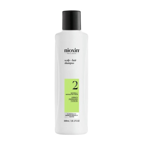 Nioxin System 2 Shampoo for Natural Hair with Advanced Density Loss 300ml