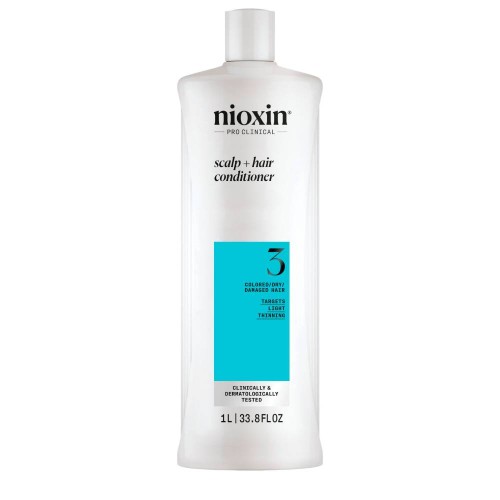 Nioxin System 3 Conditioner for Coloured Hair with Slight Density Loss 1000ml