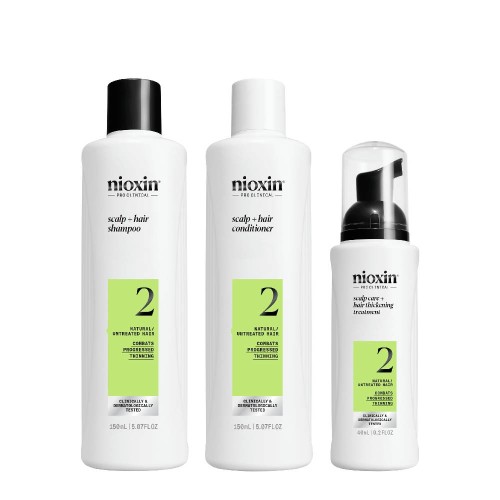 Nioxin System 2 for Natural Hair with Advanced Density Loss Pack