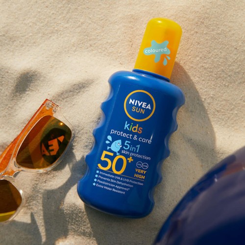 Nivea Sun Kids Protect & Care Spray SPF50+ with Color 200ml