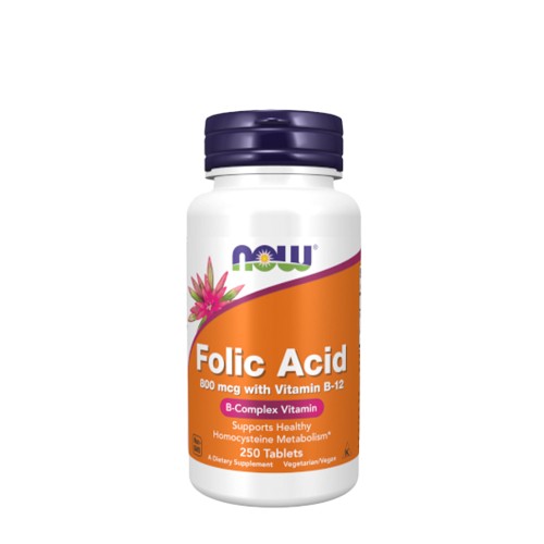 Now Folic Acid 800mcg 250 tablets