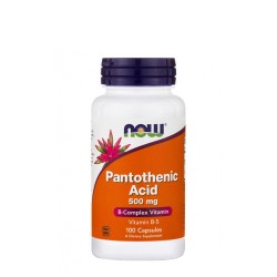 Now Pantothenic Acid 500mg 100 capsules