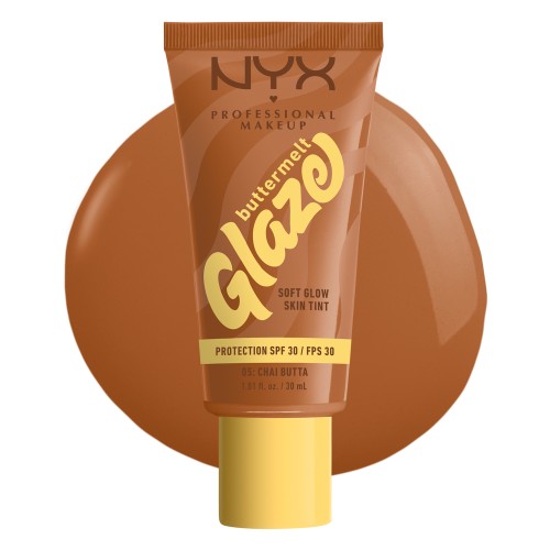 NYX Buttermelt Glaze Base Illuminating SPF30 05 Chai Butta