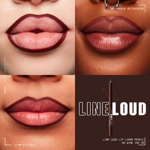 NYX Line Loud Lip Pencil No Wine-Ing