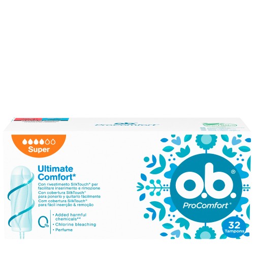 O.B. ProComfort Super Tampons 32 units