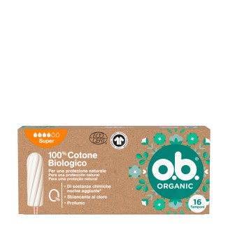 O.B. Organic Super Tampons 16 units
