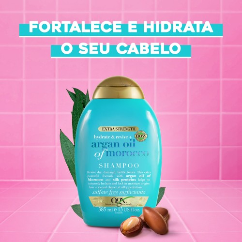 OGX Argan Oil Morocco Extra Strength Shampoo 385ml
