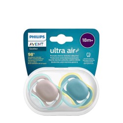 Philips Avent Ultra Air Soother Gray and Blue 18m+ Duo