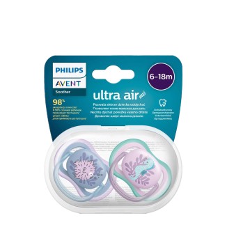 Philips Avent Ultra Air Soother Whale and Star 6-18m Duo