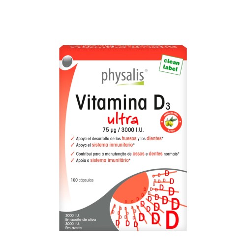 Physalis Vitamin D3 Ultra 100 capsules