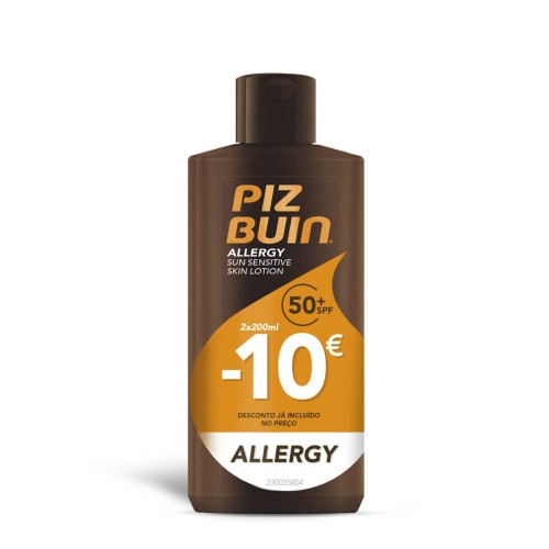 Piz Buin Allergy Sun Sensitive Skin Lotion SPF50+ 2x200ml Special Price