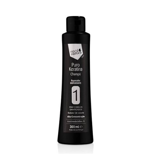 Real Natura Shampoo Without Pure Salt Keratin 300ml
