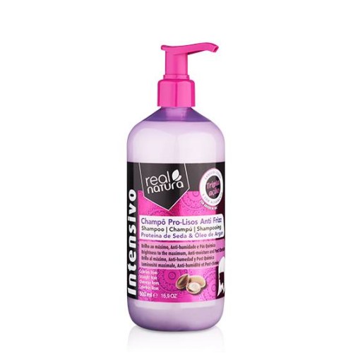 Real Natura Shampoo Without Salt Pro-Smooth Anti Frizz Argan 500ml