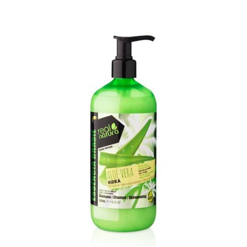 Real Natura Shampoo Without Salt Aloe Vera Hydra 500ml