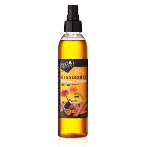 Real Natura Tanning Oil Annatto and Carrot SPF15 200ml