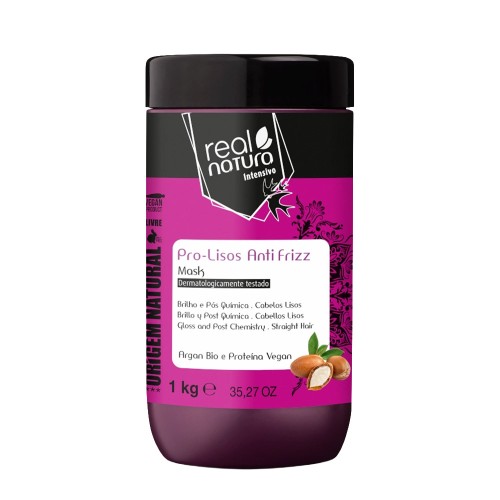 Real Natura Mask Without Salt Pro-Smooth Anti Frizz Argan 1kg
