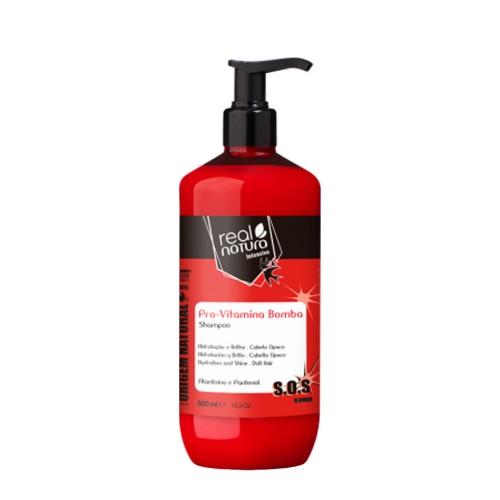 Real Natura Shampoo Without Salt Pro-Vitamin Pump 500ml
