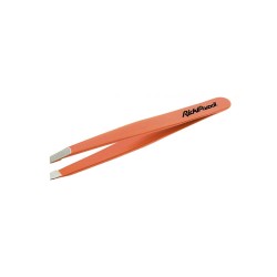 RickiParodi Oblique Stainless Steel Tweezers Orange 9cm