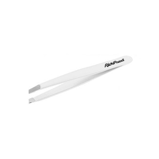 RickiParodi White Stainless Steel Oblique Tweezers 9cm
