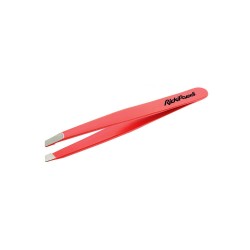 RickiParodi Red Stainless Steel Oblique Tweezers 9cm