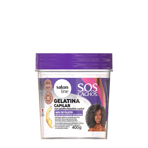 Salon Line SOS Cachos Mix of Oils Curl Styling Gelatine 400g