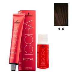 Schwarzkopf Igora Royal 4-6 Medium Brown Brown 60ml + Oxidant 20V