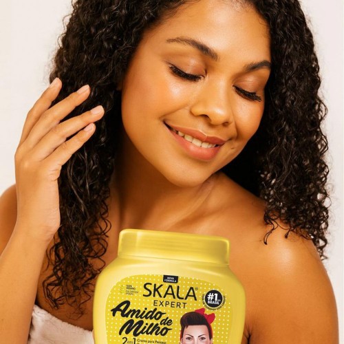 Skala Corn Starch Hair Treatment Cream 2 in 1 Hydration and Shine 1000g