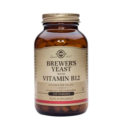 Solgar Brewer's Yeast with Vitamin B12 250 tablets
