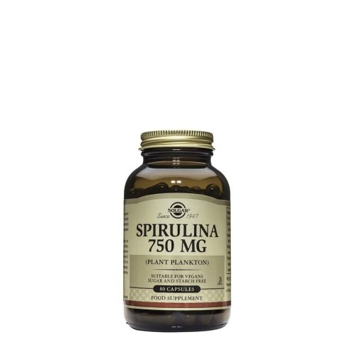 Solgar Spirulina 750mg 80 capsules