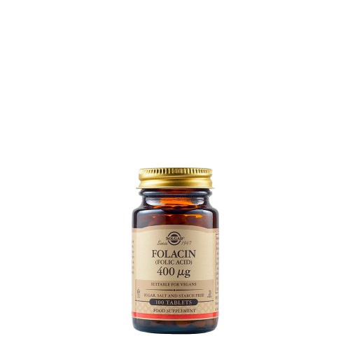 Solgar Folacin Folic Acid 400µg 100 tablets