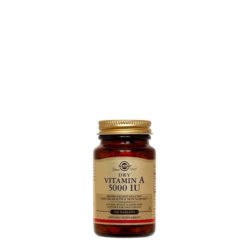 Solgar Dry Vitamin A 5000UI 100 tablets