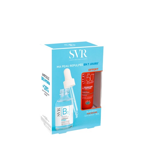 SVR [B3] Ampoule Hydra 30ml + OFFER Sun Secure Blur Fragrance-Free SPF50+ 15ml