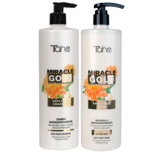Tahe Miracle Gold Complete Anti-Frizz Pack for Thick Hair