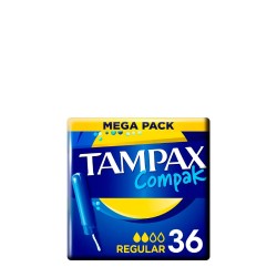 Tampax Compak Regular Cap with Applicator 36 units