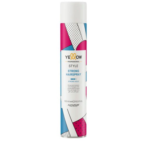 Yellow Professional Style Strong Hold Hair Spray 500ml